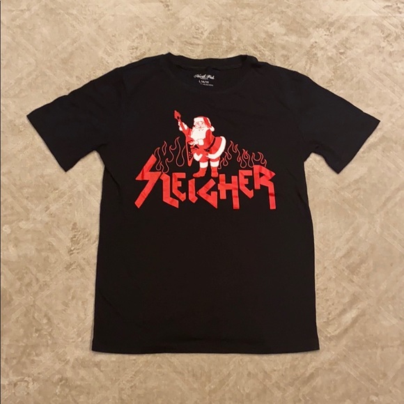 jcpenney Tops - Rock & Roll Santa Shirt